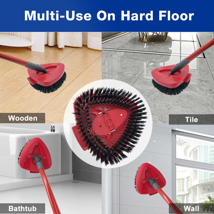 Mop Head Replacement Set with Scrub Brush and Base