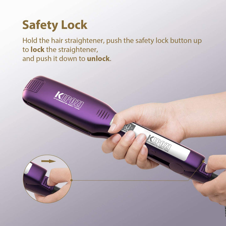 Professional Titanium Hair Straightener with Digital Display