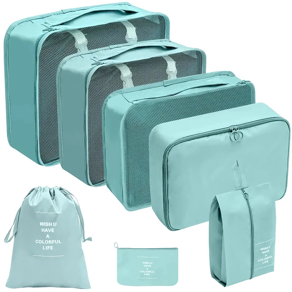 7-Piece Travel Organizer Set - Packing Cubes for Luggage and Clothes