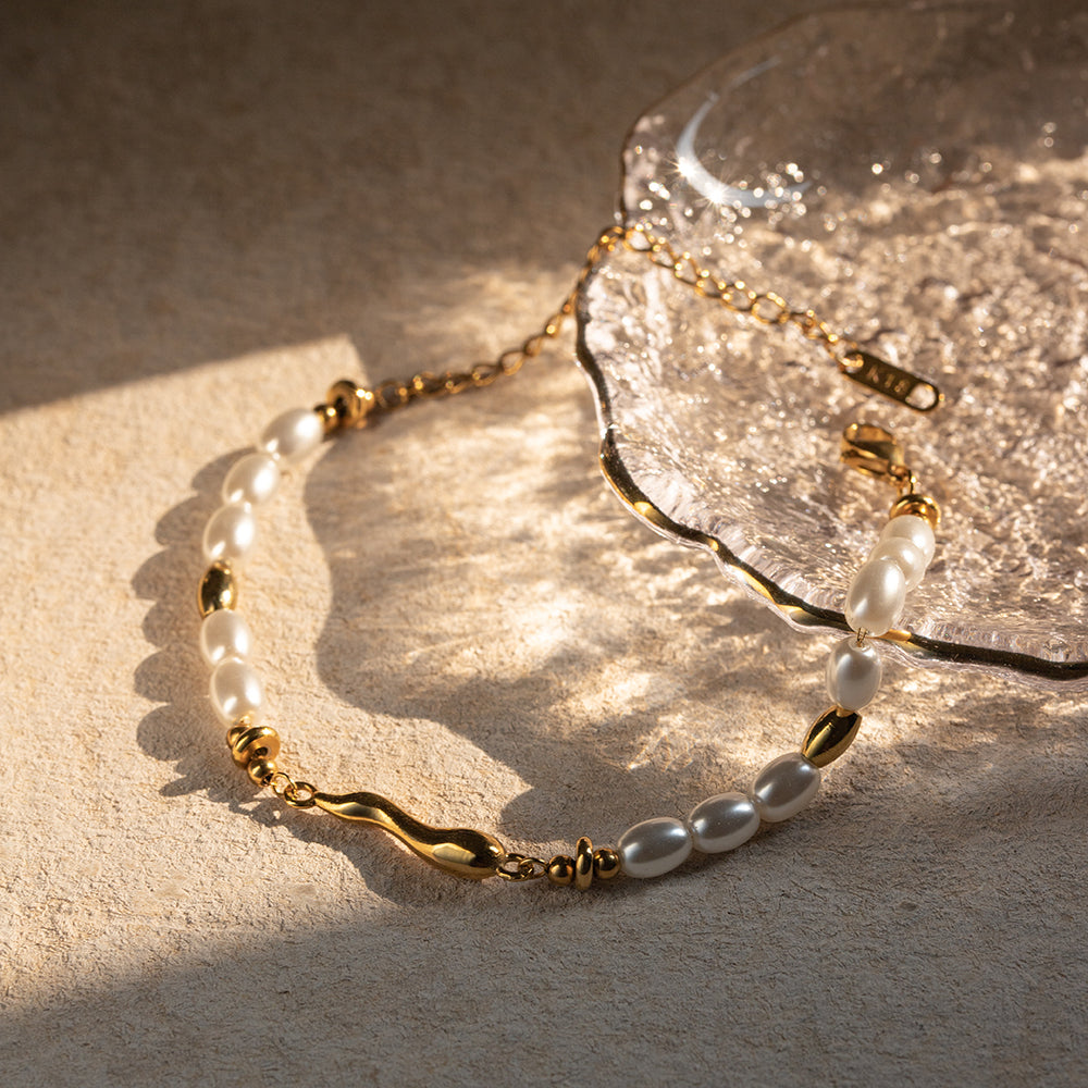 Gold Plated Water Drop Bracelet