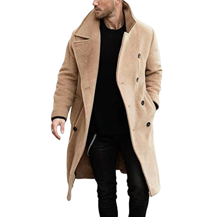 Woolen Coat Men's Thickened Coat