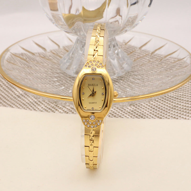 Women's Fashion Alluvial Gold Vintage Pineapple Pattern Watch