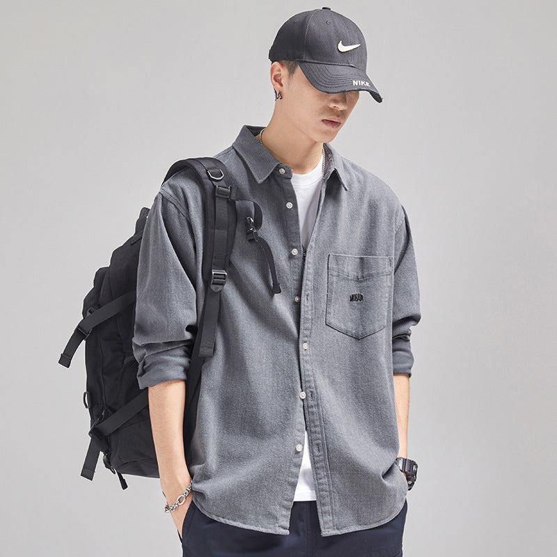 Fashion Personality Men's Retro Loose Shirt