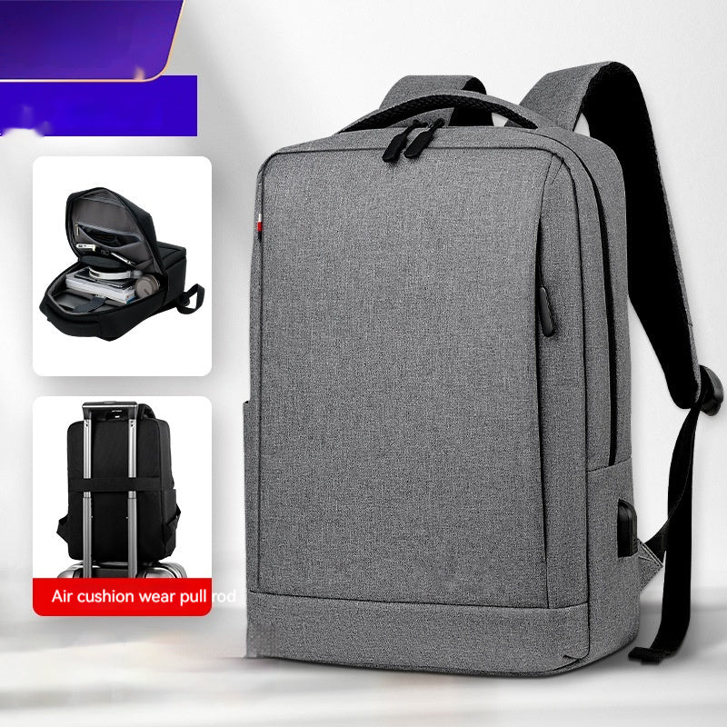 Cross-border In Stock Wholesale Men's Fashion Backpack Casual Travel Backpack Commuter Large Capacity Bag