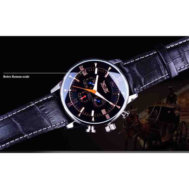 Men's Automatic 6-pin Steel Band Mechanical Watch