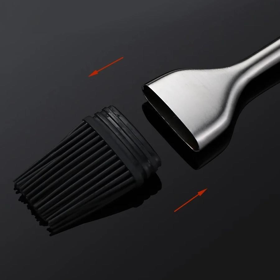 Stylish Simple Design Stainless Steel Silicone Oil Brush