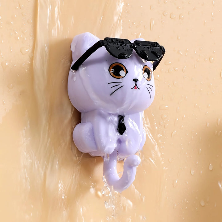 Adorable Cartoon Cat Coat Hook