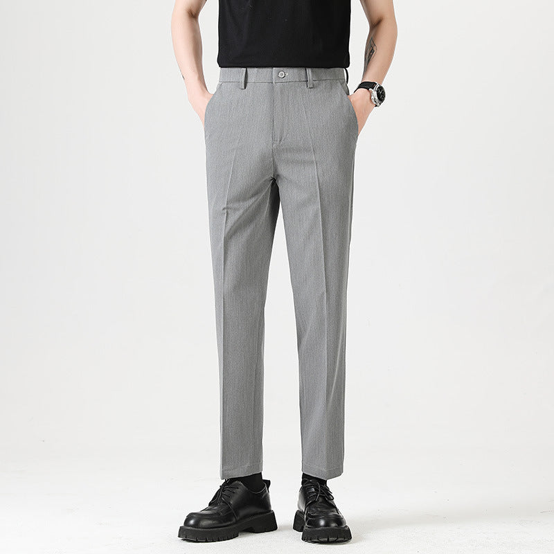 Light Luxury Men's Casual Small Trousers Stretch Pencil Pants Men's Trousers