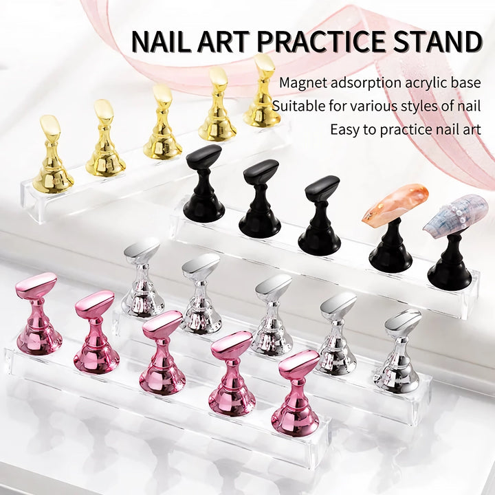 Acrylic Nail Display Holder With Base