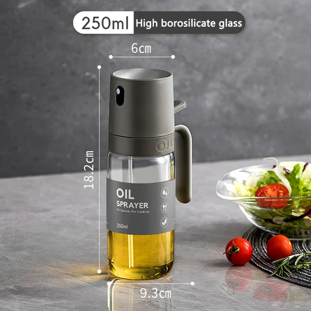 250ml High Borosilicate Glass Oil Spray Bottle