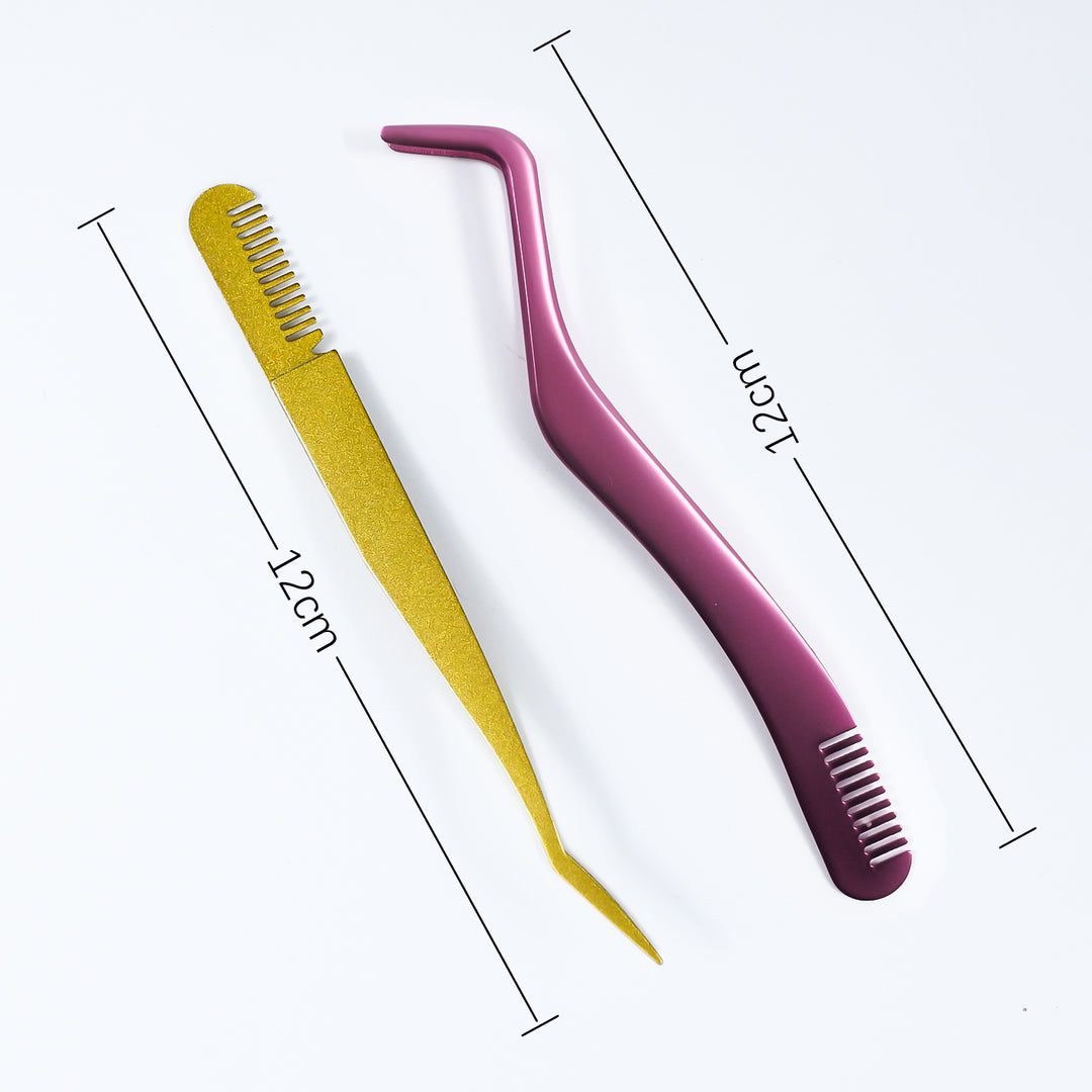 Stainless Steel Eyelash Tweezers