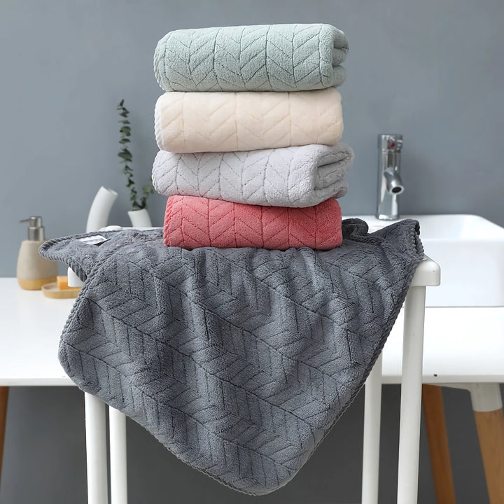 Soft Absorbent Terry Cloth Bath and Face Towel