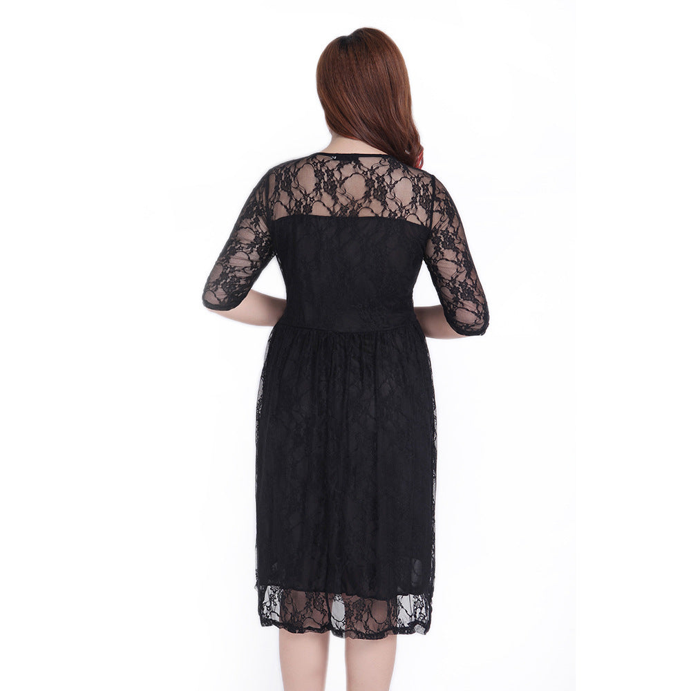 Women's Clothing Elegant Half Sleeve Dress