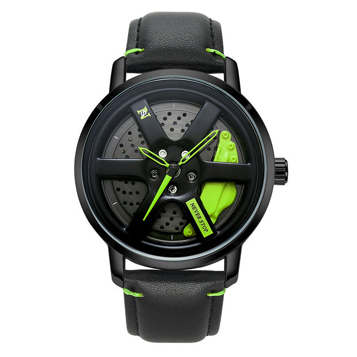 Quartz Men's Mesh Strap Trendy Unique Dial Watch