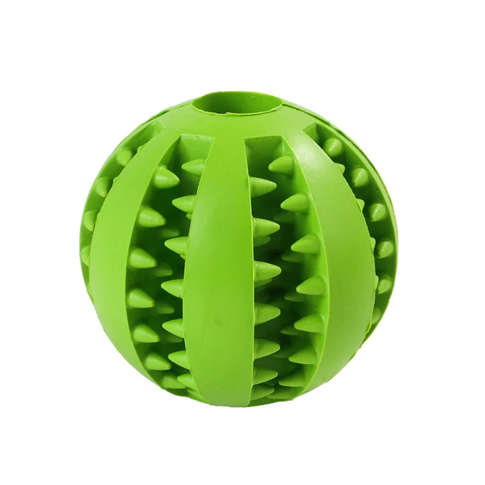 Interactive Dog Treat Ball for Teeth Cleaning and Play