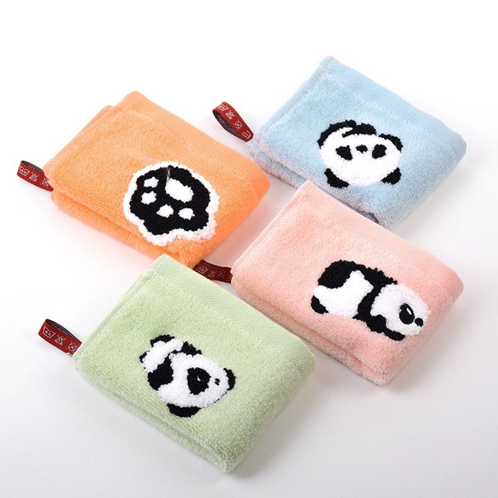 Cartoon Panda Jacquard Cotton Baby Face Towel