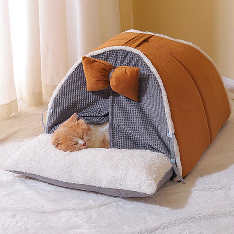 Cozy Plush Cat Bed