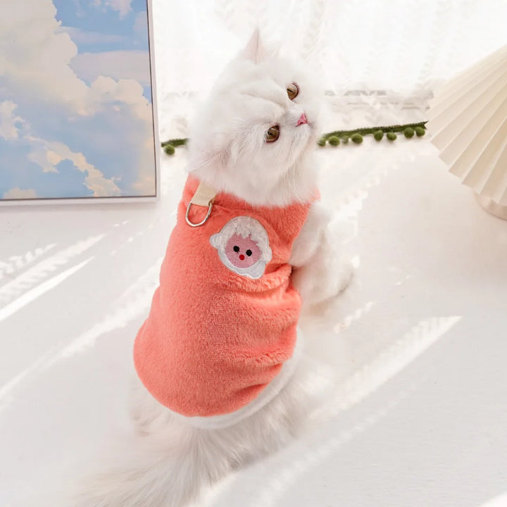 Cute Fleece Vest for Small Dogs & Cats