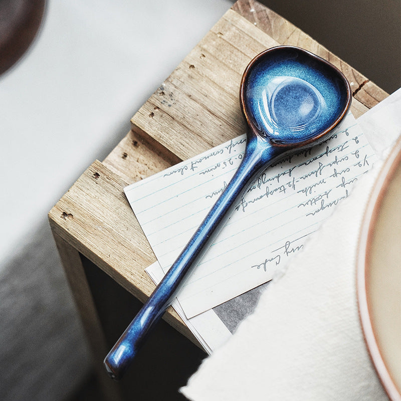 Elegant Ceramic Soup Spoon