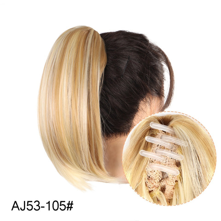 Wig Ponytail Women's Clip-on Short Inner Buckle