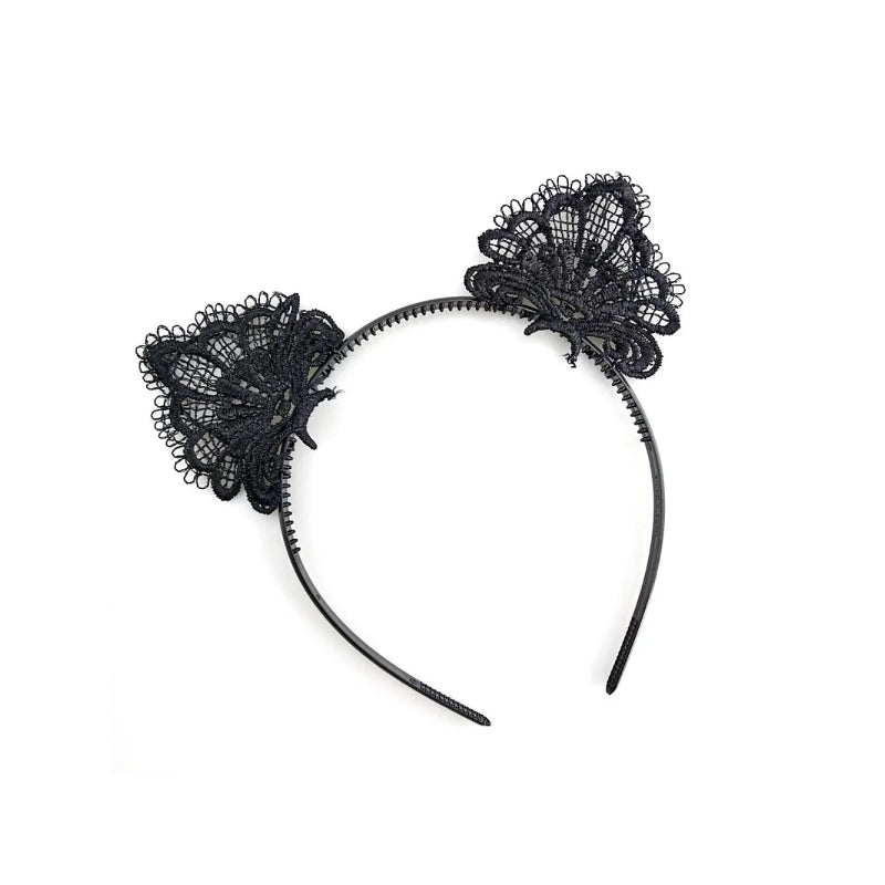 Anime Fox Cat Ears & Tail Headband Maid Set