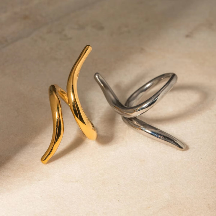 18K Gold-Plated Snake Ring