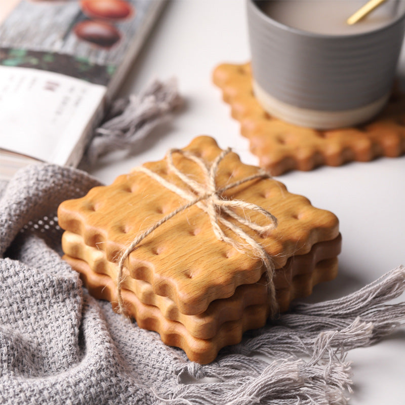 Natural Wooden Cookie Coaster