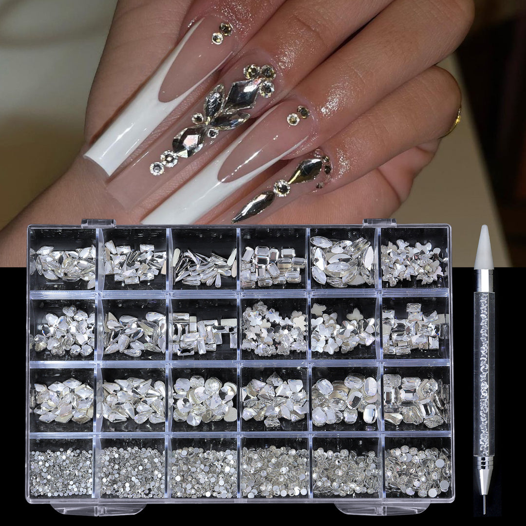 Manicure 24 Grid Diamond Jewelry Suit