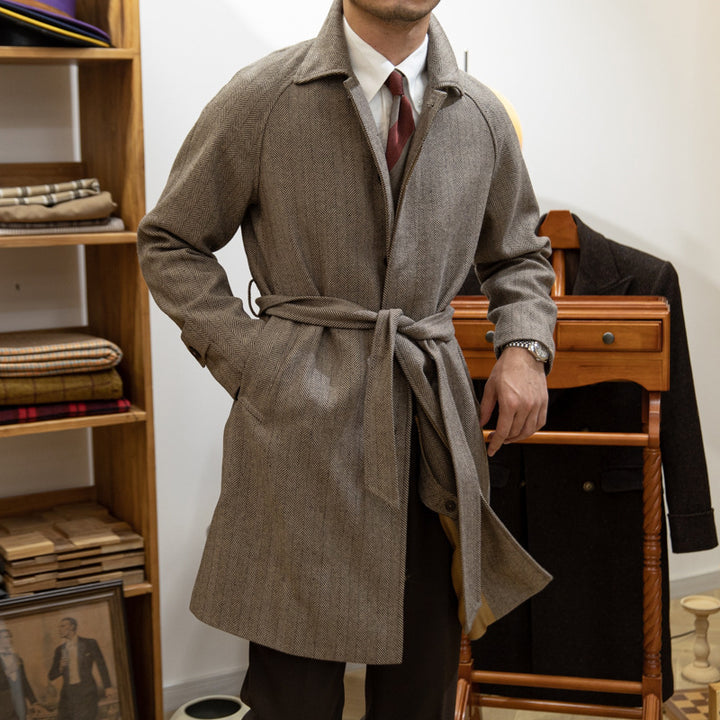 Autumn And Winter Barr MACN Warm Wool Overcoat British