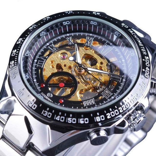 Waterproof Steel Band Mechanical Watch