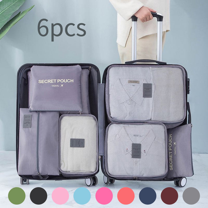 6-Piece Portable Travel Organizer Set for Women