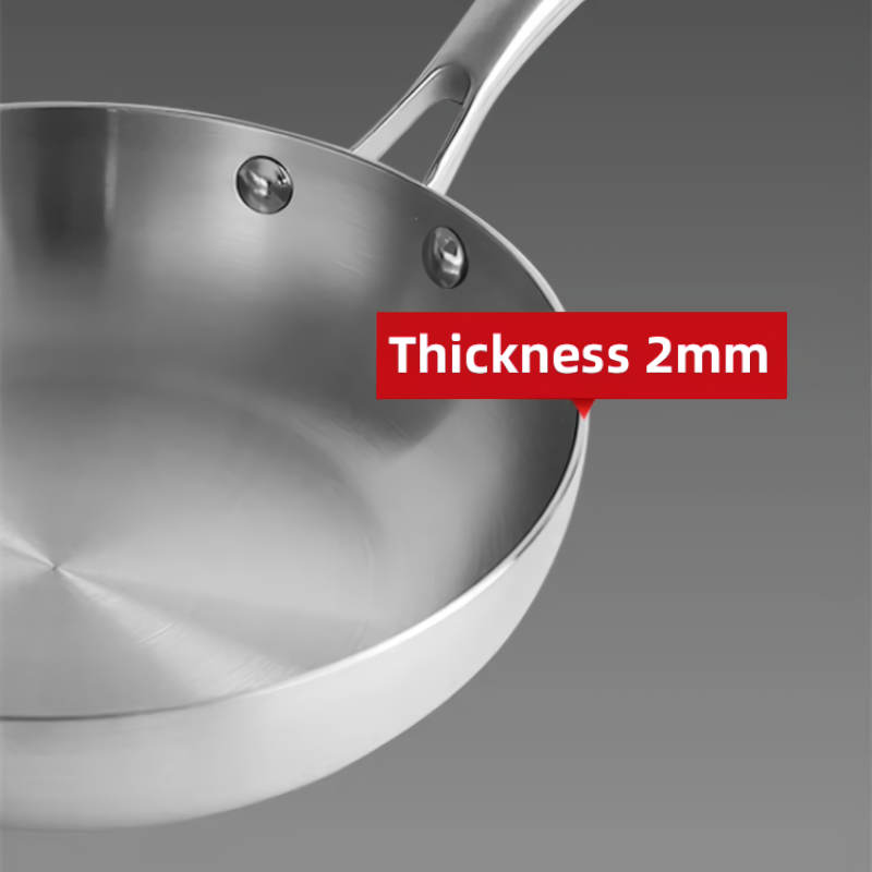 24CM Stainless Steel Frying Pan