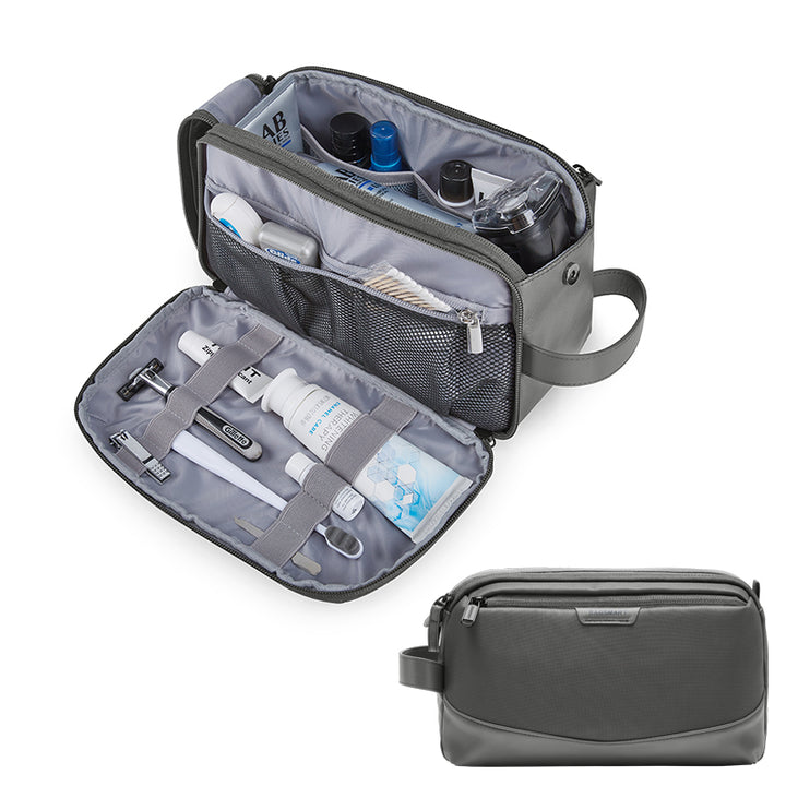 Large Travel Toiletry Organizer for Men - Water-resistant Dopp Kit