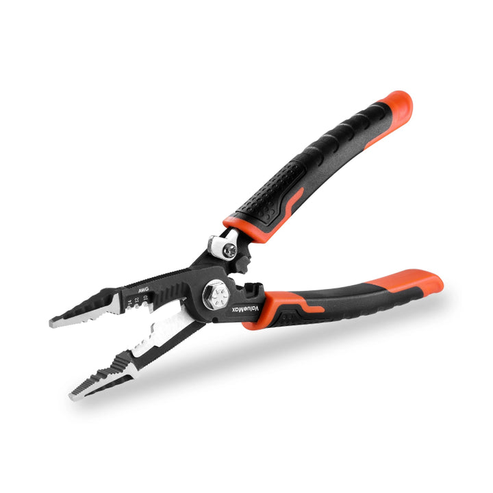 8.5" Wire Cutters and Strippers with Flush Pliers