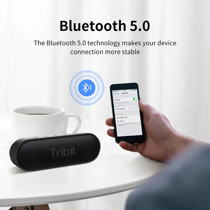 Portable Bluetooth Speaker with IPX7 Waterproofing and 24-Hour Playtime