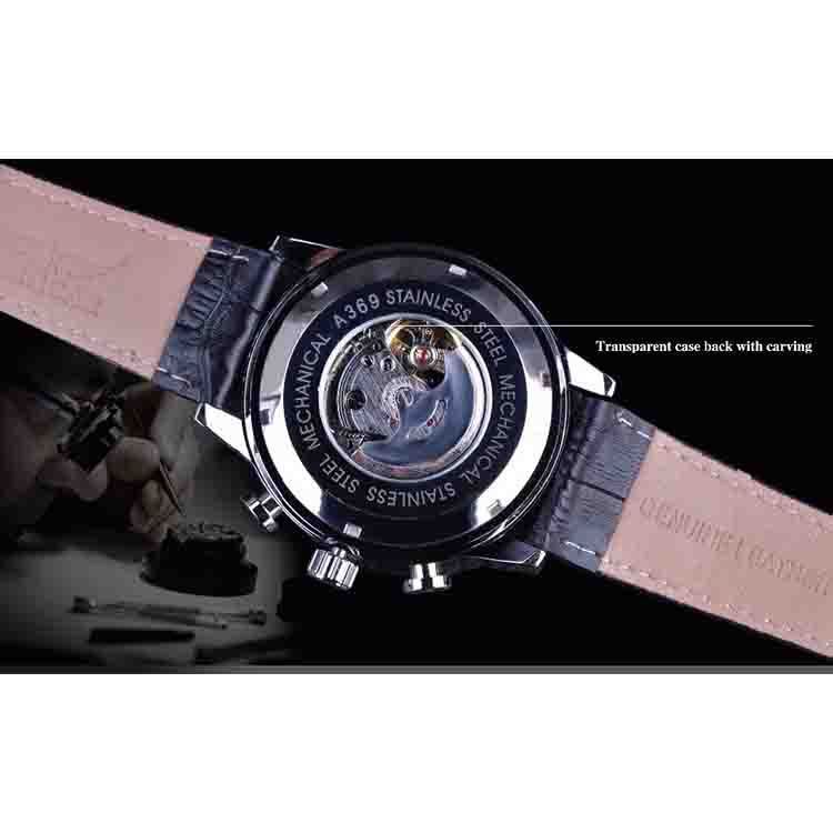 Men's Automatic 6-pin Steel Band Mechanical Watch