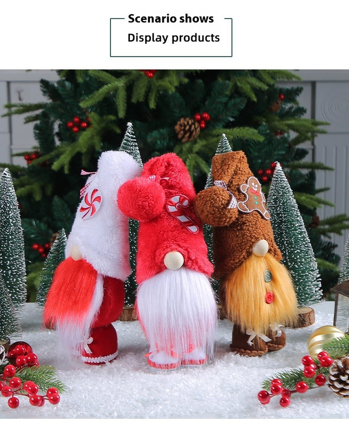 Christmas Candy Faceless Elderly Decoration Creative Doll Decorations