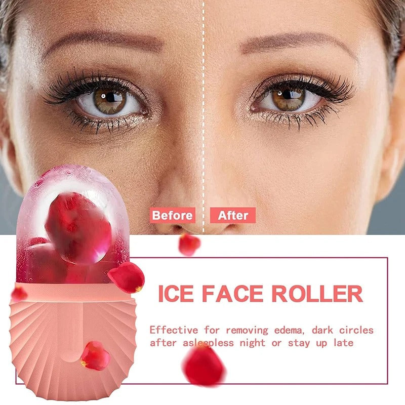 Reusable Silicone Ice Facial Roller for Face and Eyes