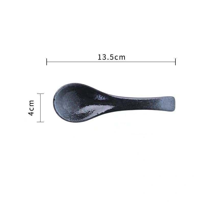 Japanese Ceramic Soup Spoon