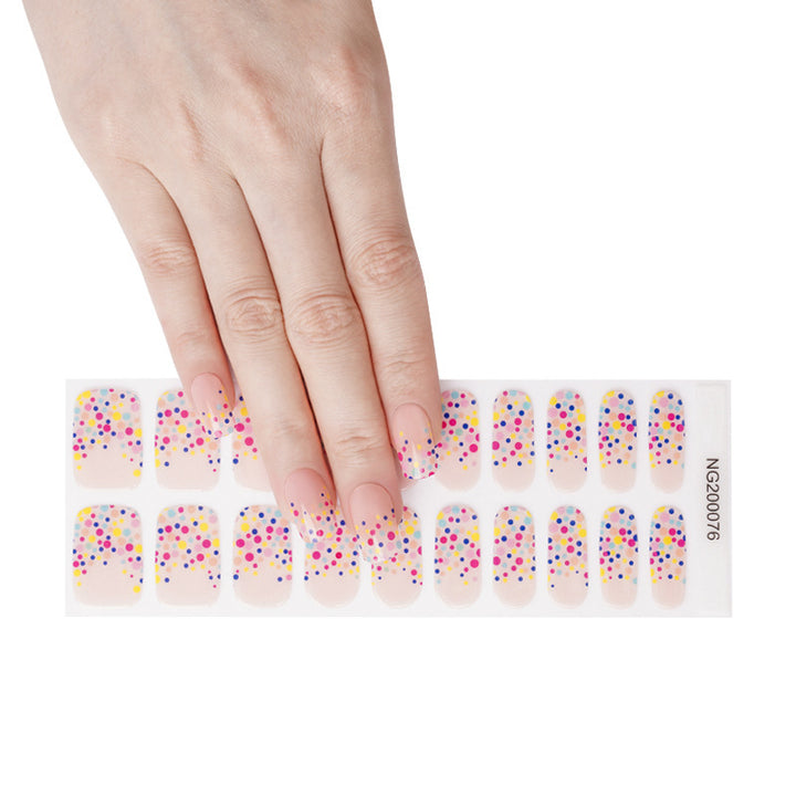 Light Gel Nail Sticker Semi-curing UV Brilliant Polish