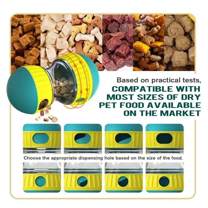 Interactive Dog Feeding Toy | Slow-Feed Tumbler & IQ Enhancing Ball Track
