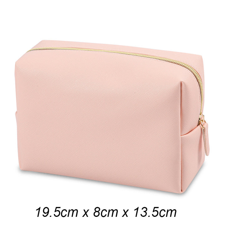 Travel-Ready Waterproof PU Leather Cosmetic Bag