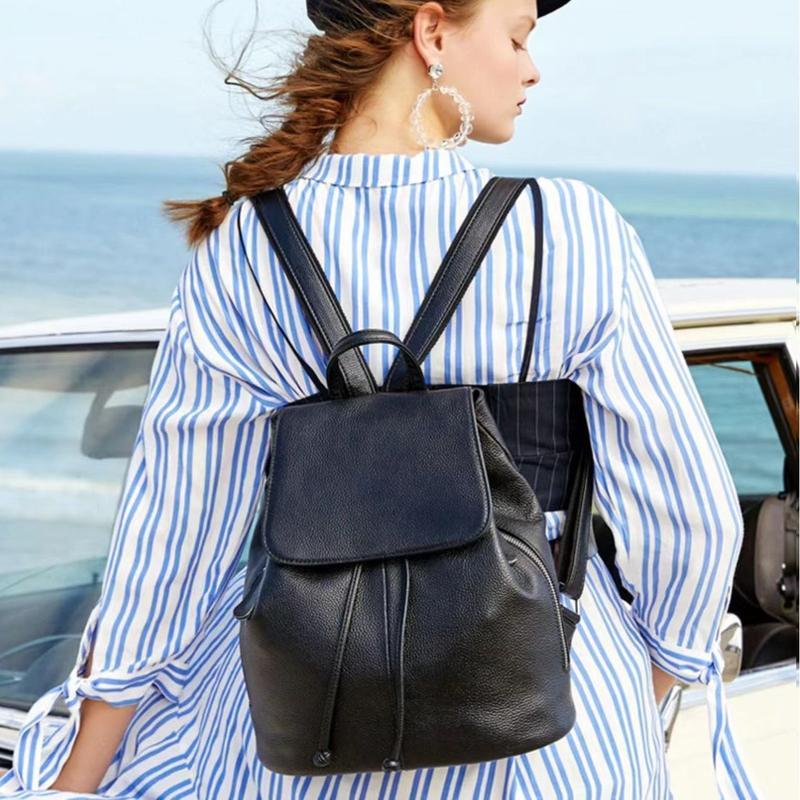 Genuine Leather Fashion Backpack for Women