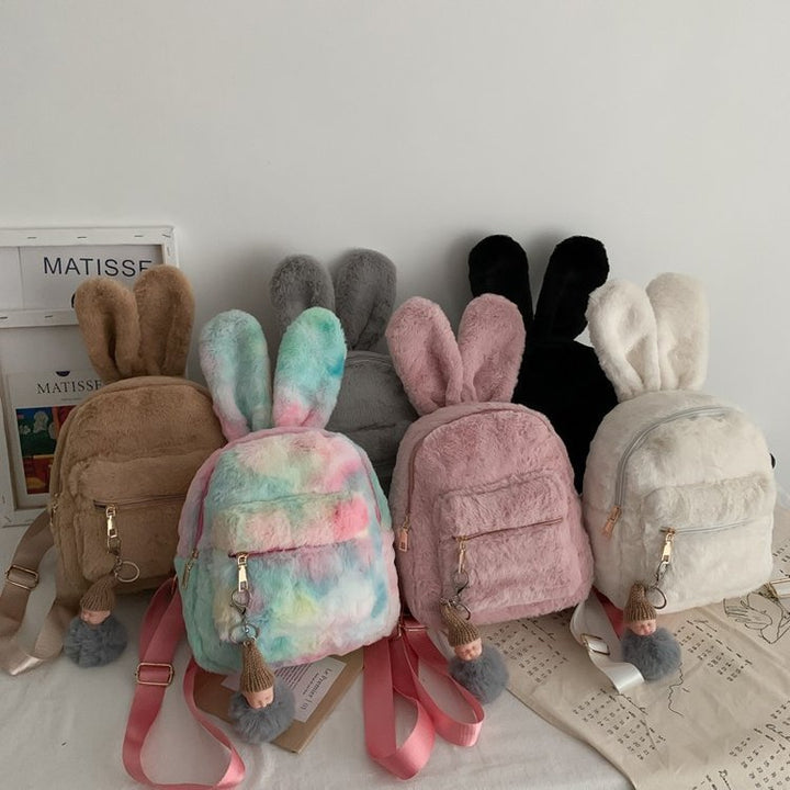 Plush Rabbit Ears Cute Cartoon Cute Children's Backpack