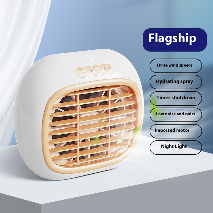 Spray Small Air Conditioner Fan Household Mini