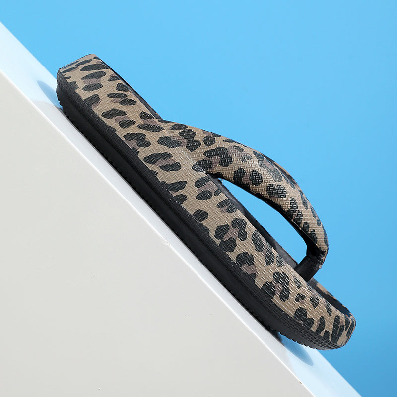 Summer Women Comfort Leopard Print Flip-Flop Sandals