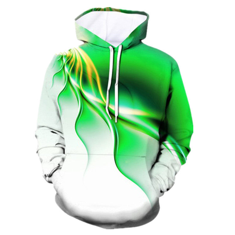 Color Lightning Peripheral Series 3D Digital Printing Sweater