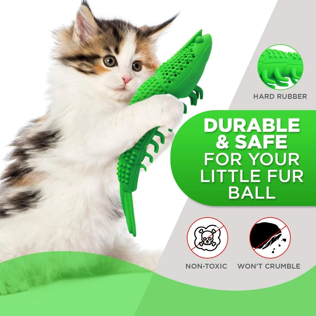 Interactive Cat Toothbrush Toy