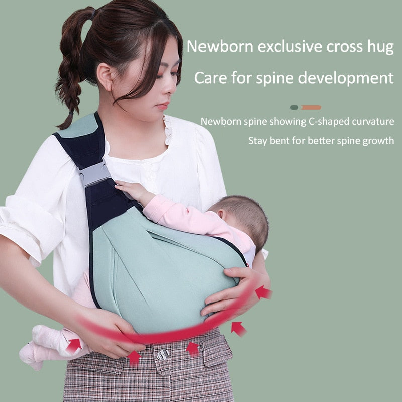 Green Ergonomic Baby Sling