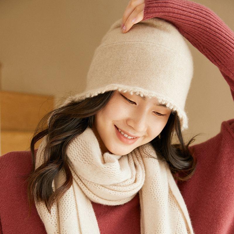 Luxurious 100% Cashmere Women's Knit Hat